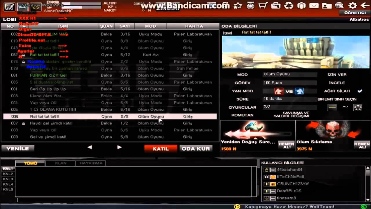 Wolfteam Türkiye WallHack 2015  Letitrain™