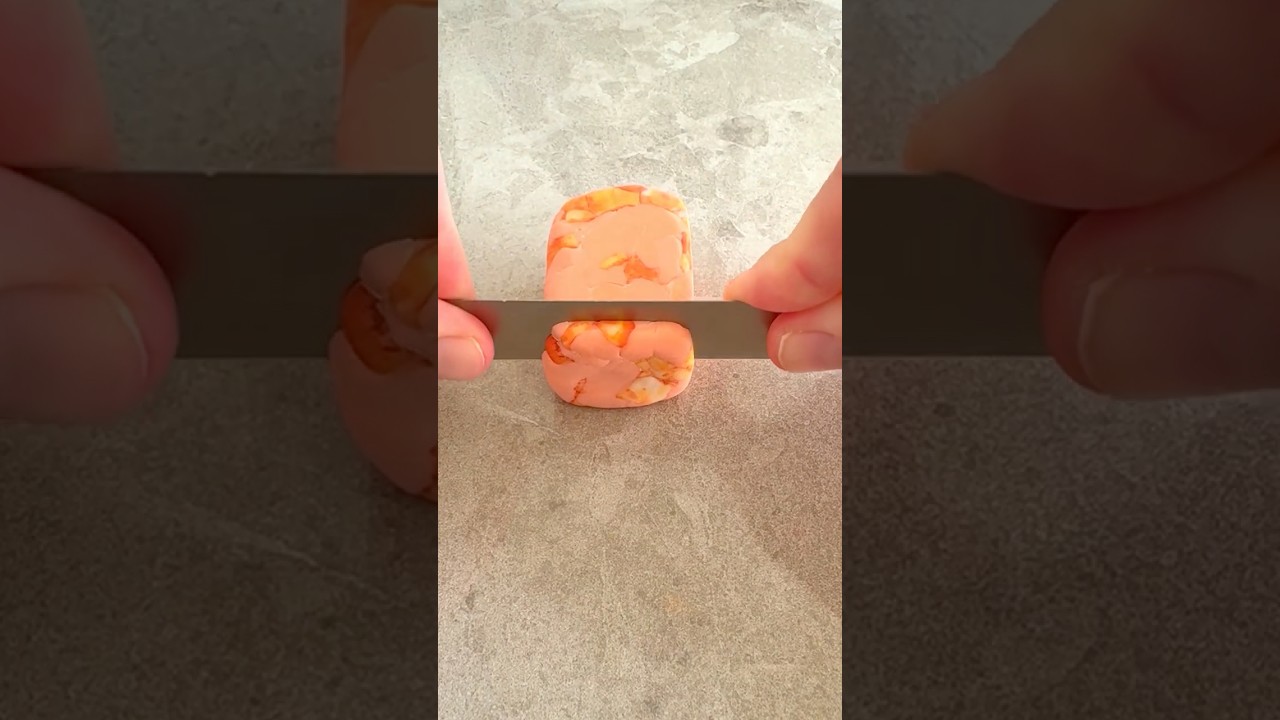 Серьги из полимерной глины «Восход солнца с цитрином» 