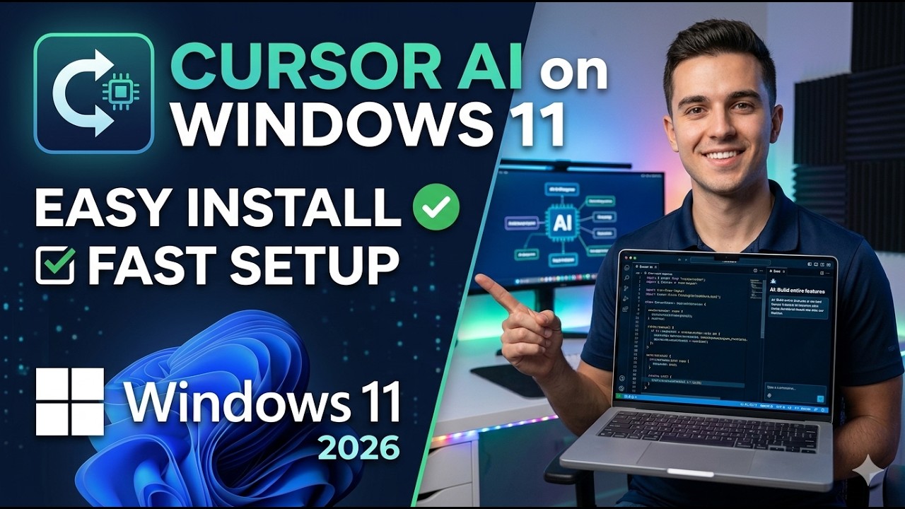 How to Install & Setup Cursor AI on Windows 11 (2026) - YouTube