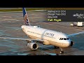 United Airlines First Class Full Flight: Washington DC to Chicago O'Hare - Airbus A320