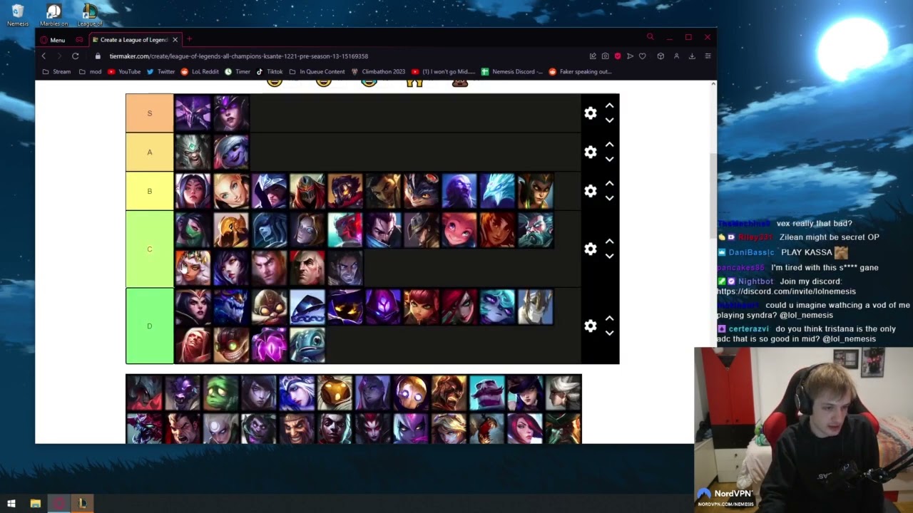 Nemesis on X: most accurate midlane tierlist  / X