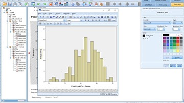 Editing figures in SPSS output viewer 2018