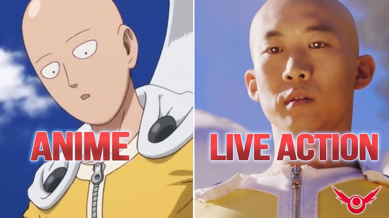 COMPARATIVA LIVE ACTION | ONE PUNCH MAN SAITAMA VS GENOS | RE:ANIME EN ...