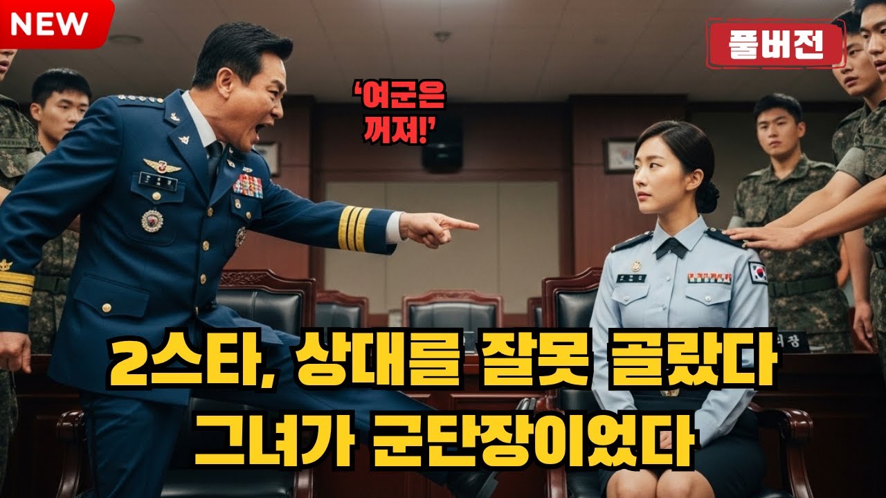 [실화] ‘여군은 꺼져!’라며 행패를 부리던 2스타 장군… 그가 몰랐던 건 신임 군단장의 정체였다[오디오북] [반전사연] [감동사연]