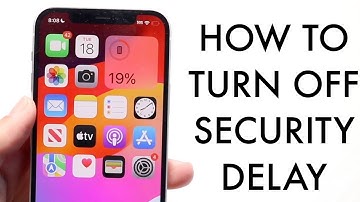 How To Turn Off Security Delay In Progress On iPhone! (2025)