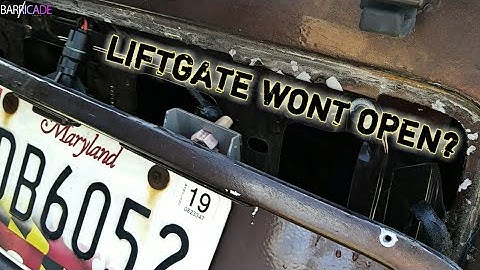FIXING A LIFTGATE THATS STUCK CLOSED (JEEP ZJ)