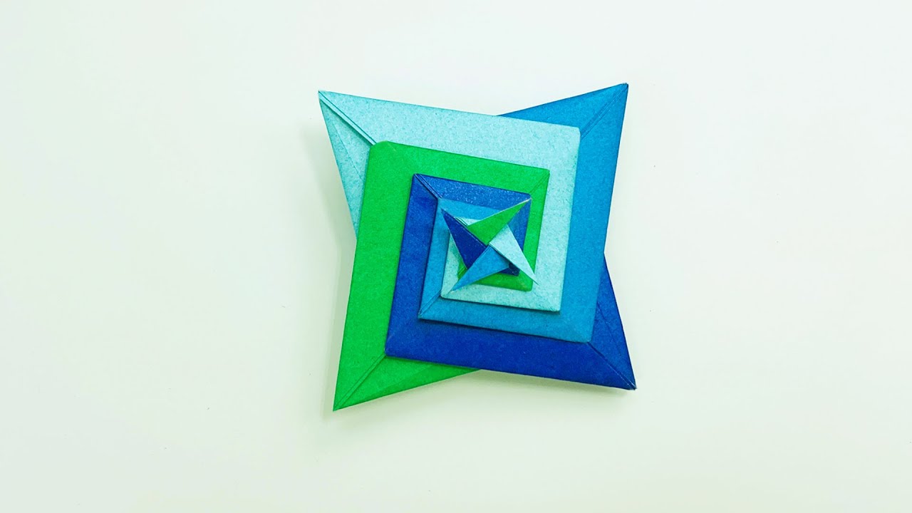 How to make a beautiful origami Spiral Star (Tomoko Fuse)