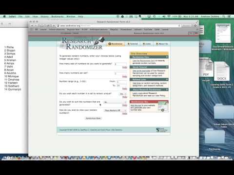 Random Number Generator Example