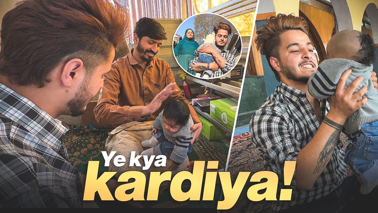 Hamza ke Baal Mundwa Diye 🥰  || Family Vlog