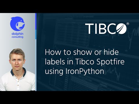 How to show or hide labels in Tibco Spotfire using IronPython