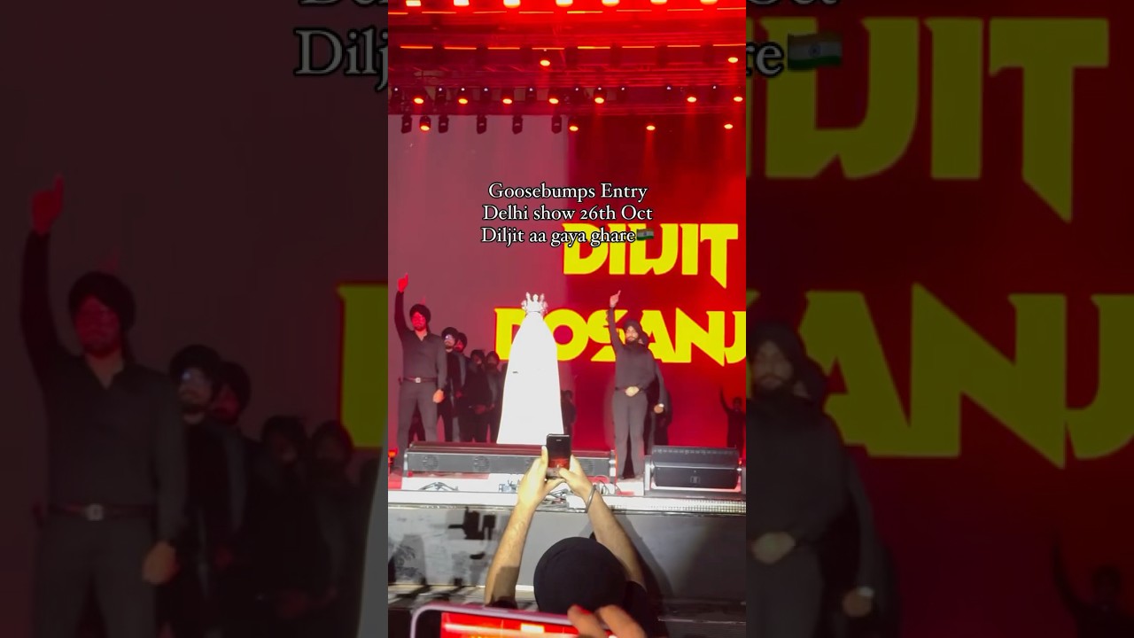 Diljit Dosanjh Concert Grand Entry | Diljit Dosanjh concert Delhi 