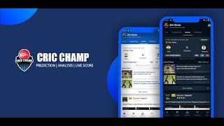 Cricket Live Score & Fast Live Line app - CricChamp | Live Score, Analysis, Prediction, Commentary screenshot 1