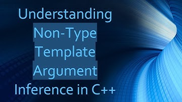 Understanding Non-Type Template Argument Inference in C+ +