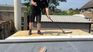 Installing EDPM Rubber Roof On DIY Garden Room