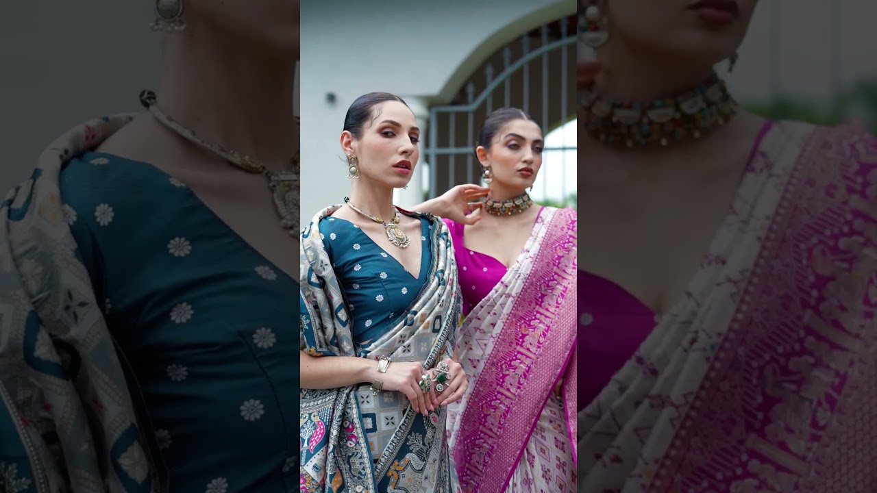 Dark Pink Soft Banarasi Silk Saree