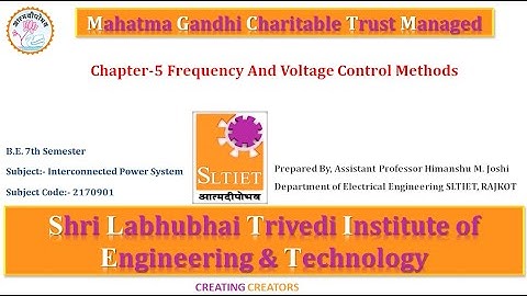 GTU Electrical Power System Video Lectures | Interconnected Power System Chapter 5 Lecture 5