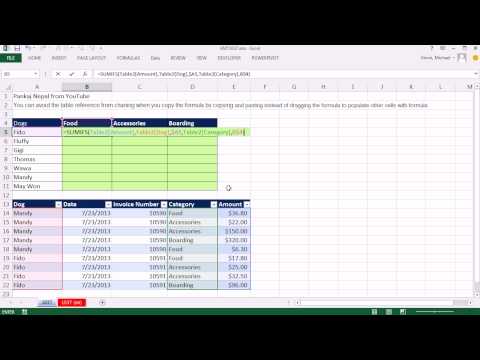 Excel Magic Trick 1037: Make Table Reference Absolute by Copying And Pasting Instead Of Dragging