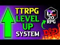 New  improved ttrpg level up progression system  dc20 rpg