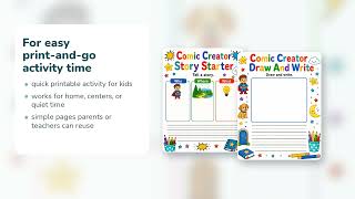 Comic Strip Creator Pages | Comic Strip Template | Printable PDF | Etsy | 04