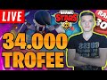 🔴[LIVE] AM FACUT 34k TROFEE SI PUSH PE MULTI BRAWLERI! Brawl Stars