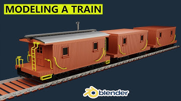How to Model a Train in Blender 2.90 - Blender Tutorial - Pt.3