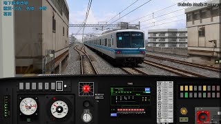 【BVE5】東京メトロ東西線　各駅停車　B1138S　E231系800番台　西船橋⇒中野　JR車で日中の各停を走る！！