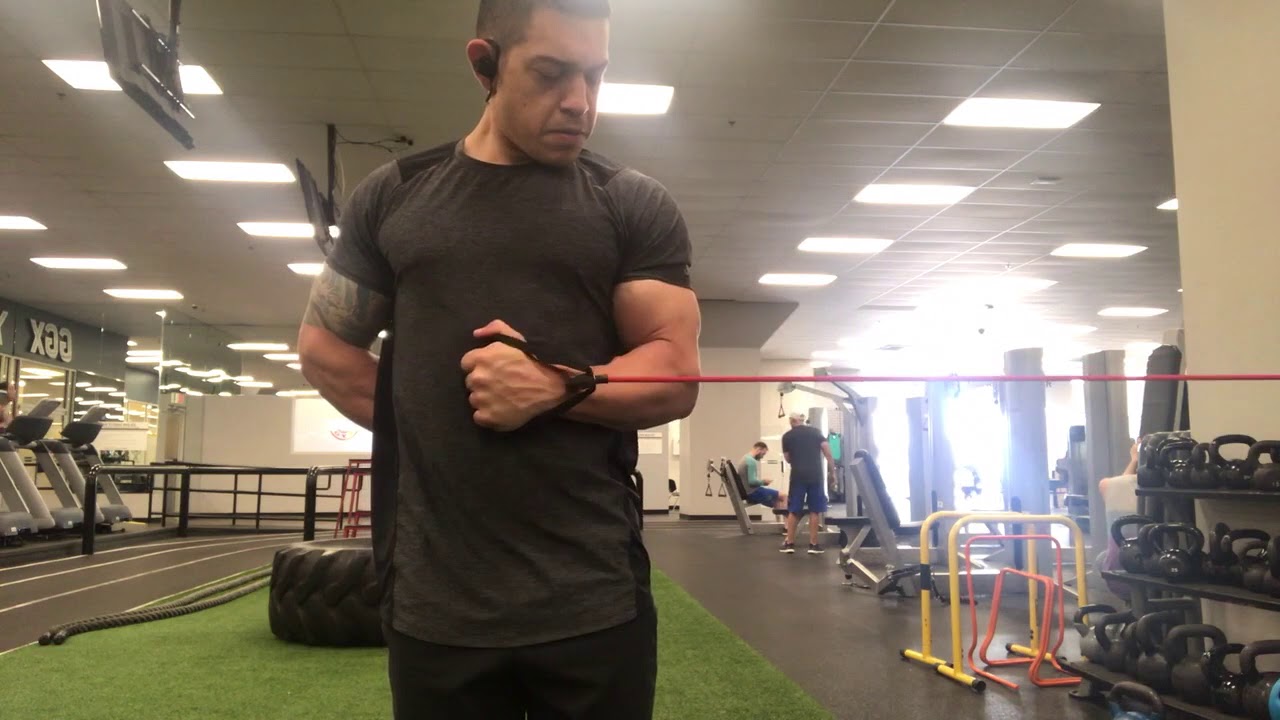 Resistance band Shoulder Warm Up YouTube
