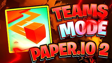 Paper.io 2 -  TEAMS Mode - Brown- New Small Mode - 100% Complete Map Control