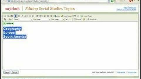 Adding New Pages To Your Wiki