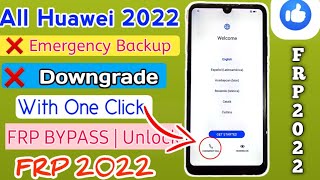ALL HUAWEI FRP BYPASS 2022|| Huawei P30 lite P Smart 2019 Y series ||No Need to PC No Need Downgrade