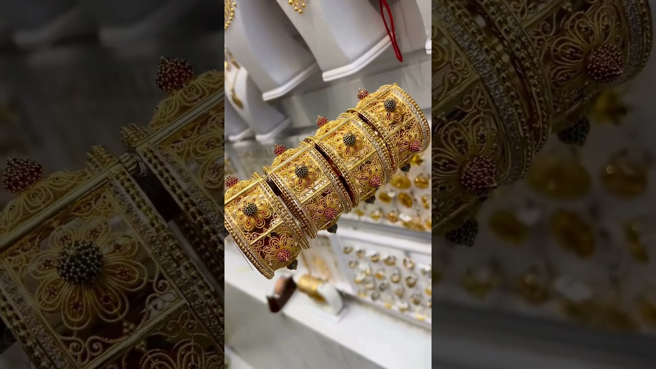 22k gold new beautiful gold bangles 