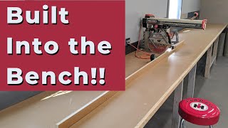 Radial Arm Saw Table Built Into my Workbench