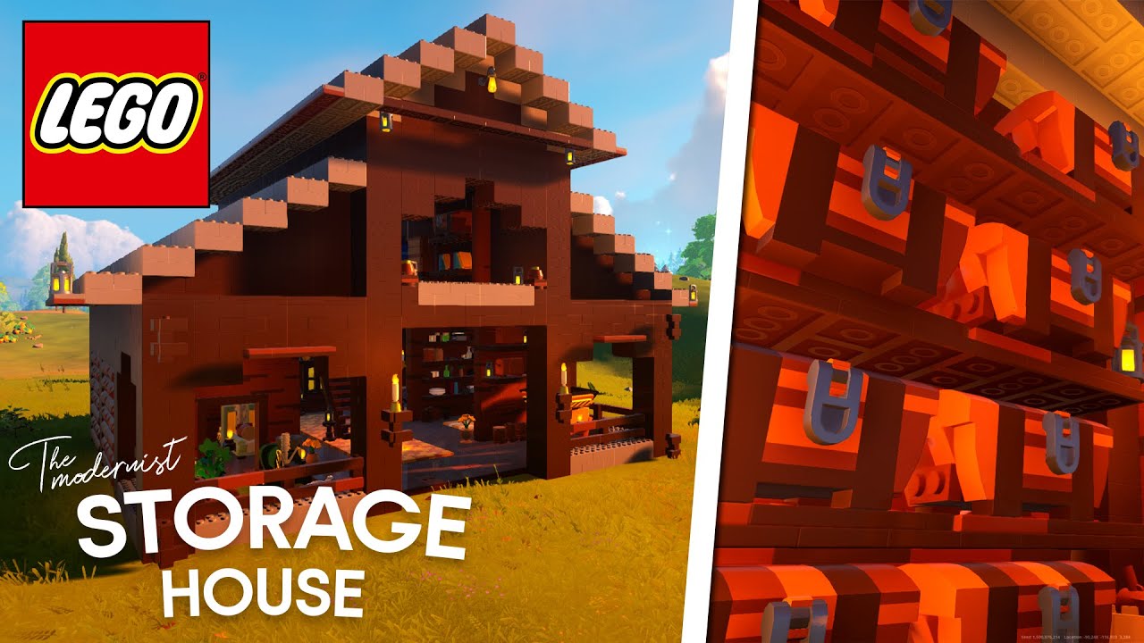 How To Build a Storage House in Fortnite Lego! YouTube
