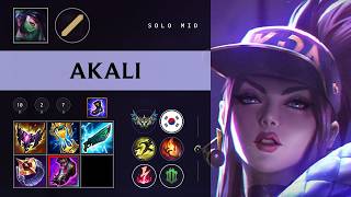 Akali Mid vs Qiyana - KR Challenger Patch 26.08
