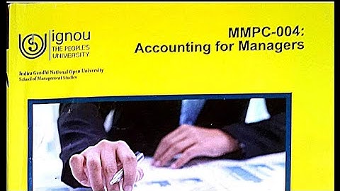 #IGNOU MMPC004 ACCOUNTING FOR MANAGERS SOLVED ASSIGNMENT. #IGNOU ASSIGNMENT JULY 2022