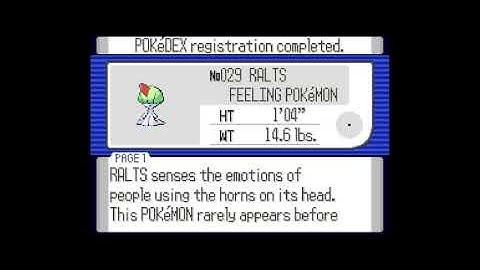 How to get Ralts in Pokemon Ruby