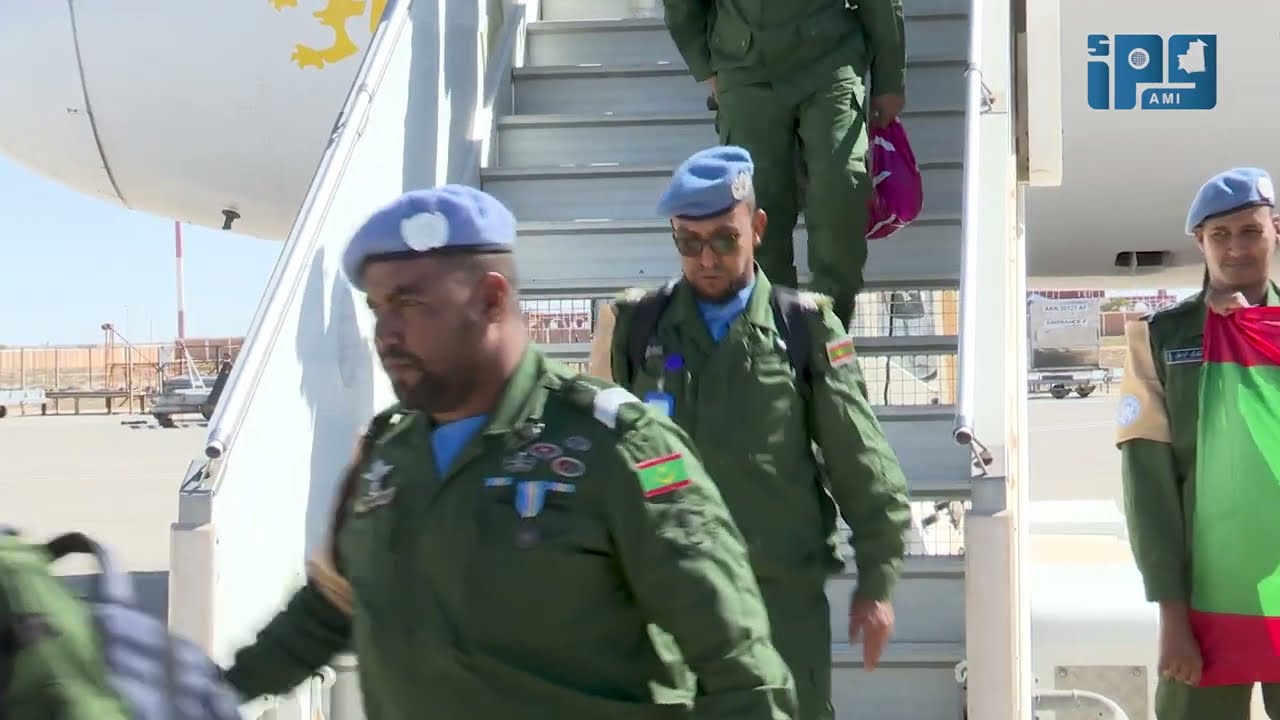 الوحدة الخامسة عشرة من الدرك الوطني المشاركة في حفظ السلام بجمهورية وسط إفريقيا تعود إلى أرض الوطن