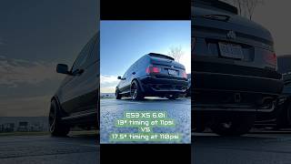 Testing the difference in 4-5 degrees of timing.  #bluebimma #hptuners #tuning #bmw #x5m