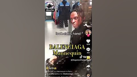 Balenciaga realistic mannequin that looks like a taxidermy to others #tiktok