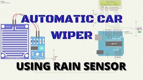 Automatic car Wiper using rain sensor \\Rain sensor Interface with Servo & Arduino \\E Infotainment