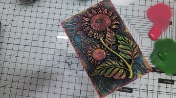 Mixed Media Altered MDF Stand || Simple and easy Mixed media techniques #learnmixedmedia