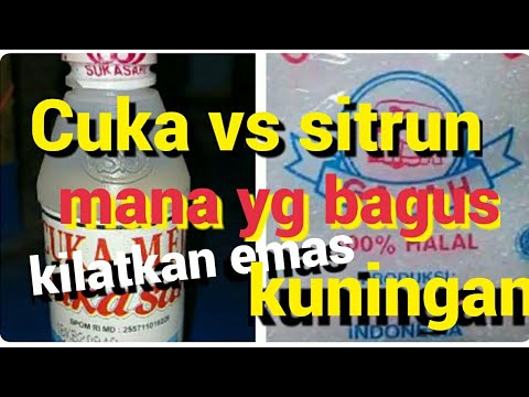 cuka vs sitrun,cara cepat mengkilapkan kuningan emas logam perak