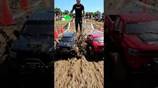 Cinematic 4k shot of two detailed RC trucks #ai #aivideo #race #shorts #fyp #reels