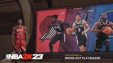 I MADE A INSIDE-OUT PLAYMAKER IN NBA 2K23 NEXT GEN