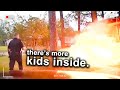 When Cops Narrowly Avoid Tragic Accidents