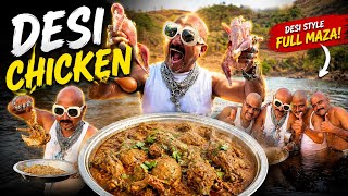 COOKED DESI CHICKEN AT BEAUTIFUL LOCATION!