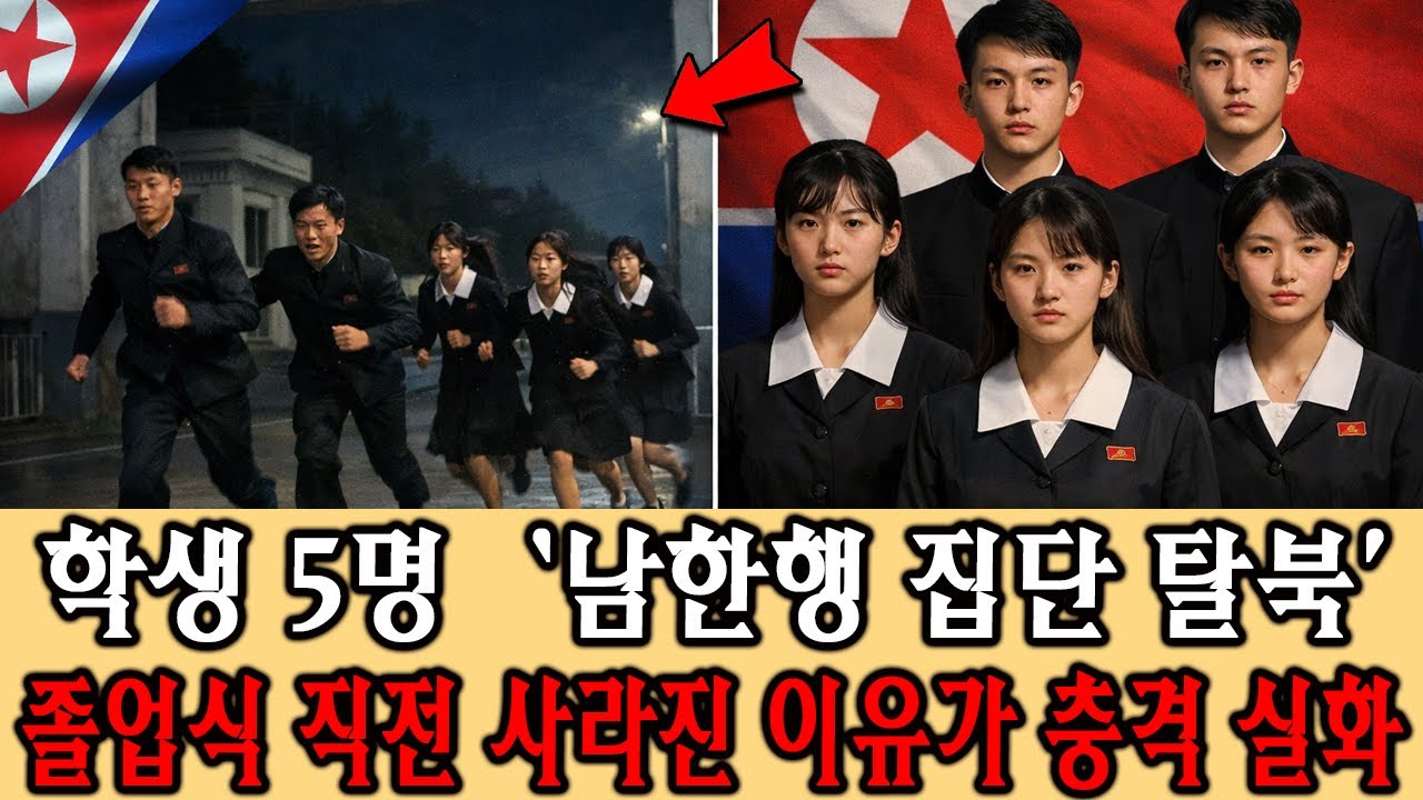 학생 5명 ‘남한행 집단 탈북’… 졸업식 직전 사라진 이유가 충격 실화 [탈북감동사연]