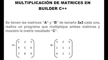 Multiplicación De Matrices Builder C