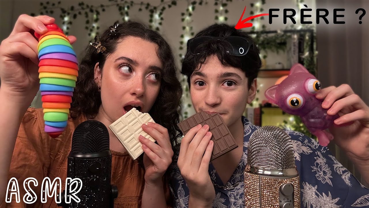 🌙 ASMR FRANÇAIS : DOUBLE RELAXATION POUR DOUBLE FRISSONS 🎙️👯 (ft mon frère)