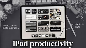 iPadOS 18: iPad Productivity Setup | Dark Aesthetic | New iPadOS 18 Features